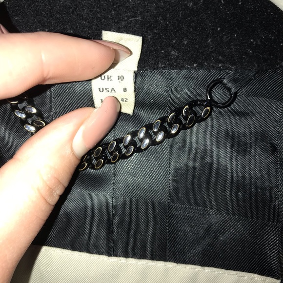 Burberry Black Jacket Size 8 - Picture 7 of 10